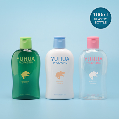 絞られるOEMのプラスチックはフリップ上の帽子白い色のゆとりとの100mlをびん詰めにする