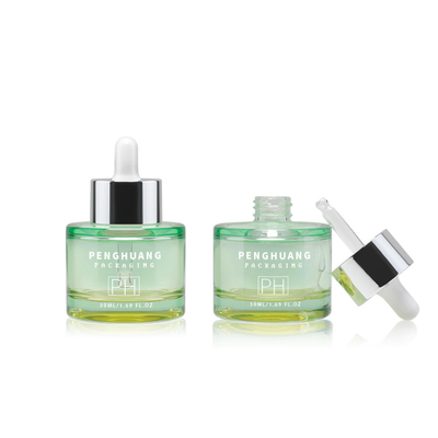 緑ガラス精油の血清の点滴器は20ml 30ml 50mlをびん詰めにする