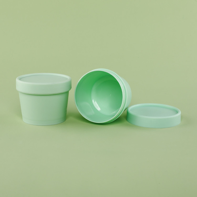 フリップ帽子が付いている100gプラスチック包装の瓶は物質的で白い帽子によってリサイクルされるプラスティック容器をかわいがる