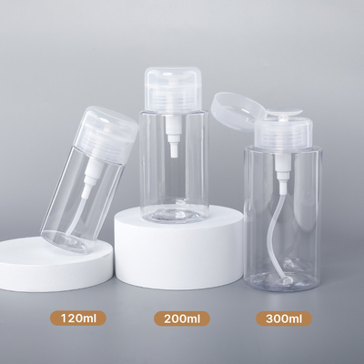 200ml 300mlの構造のプラスチック包装は明確な出版物ポンプ排出ペットびんをびん詰めにする