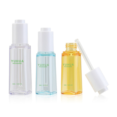 30ml 50ml点滴器の帽子が付いている注文PETGのプラスチック血清のびん