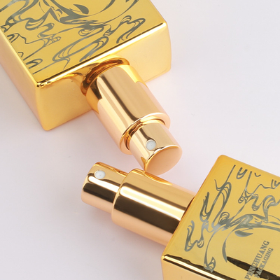 15ml 50ml 120mlの光沢のある金血清のガラス ビンのスプレーの香水オイルPakcaging