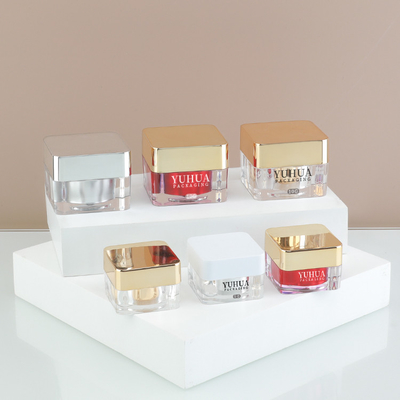 5g 10gのSkincareの包装のためのアクリルの正方形のクリームの鍋の瓶