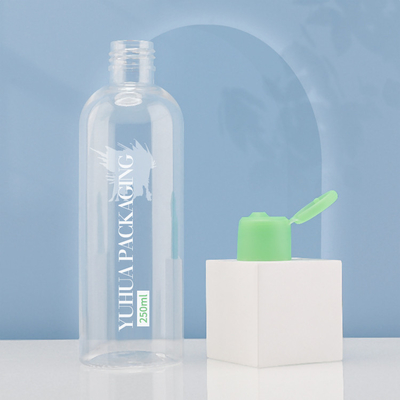 カスタマイズされたロゴ250mlプラスチック フリップ帽子はシャンプーのコンディショナーのためにびん詰めにする