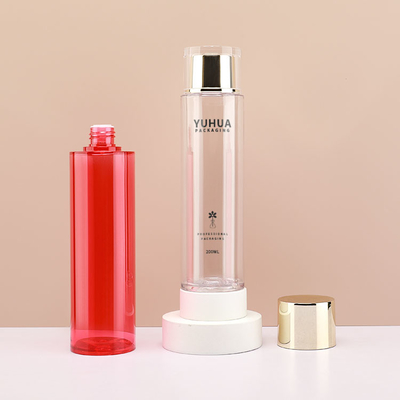 表面Skincareのための透明な200mlプラスチック包装のびん
