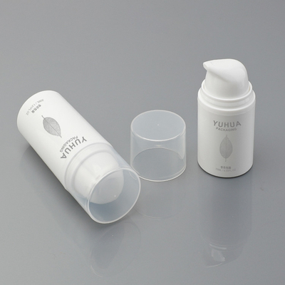 注文のプラスチック包装は15ml 30ml 50mlの白く空気のないびんをびん詰めにする