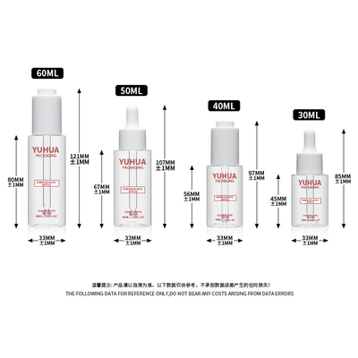 30ml 40ml 50ml 60mlの化粧品の包装のためのプラスチック構造の血清のローションのびん