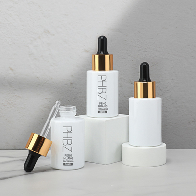 30ml 1オンス ホワイトオイル血清ボトル ドロッパーキャップ オーダーメイドロゴ