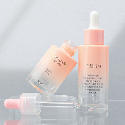 OEM ODM シリンダー エッセンス オイル ボトル スキンケア 50ml パッケージ