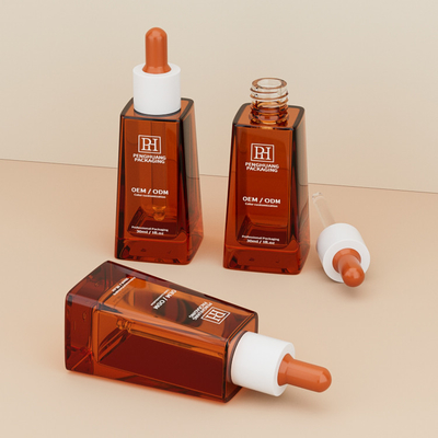 クラシック トラペゾイド 30ml オイル セラム ドラッパー ボトル 皮膚ケア パッケージ