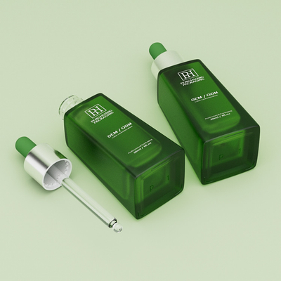 30ml 1オンスグリーンガラス空血清滴滴器ボトル EO 滅菌