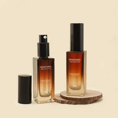 50ml エッセンス オイル セラム ボトル シルクスクリーン印刷付き スキンケアパッケージ