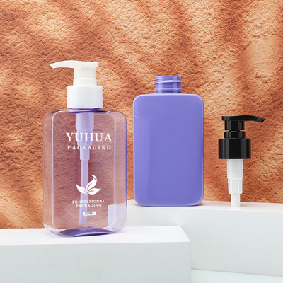 良い価格 ハンド消毒剤のためのプレスポンプ付き200ml紫色プラスチックトナーボトル オンライン