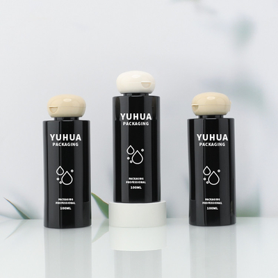 OEM 100ml PET プラスチック フリップキャップボトル シャンプー トナー 皮膚ケアパッケージ