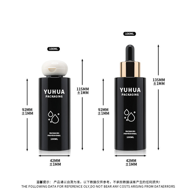 OEM 100ml PET プラスチック フリップキャップボトル シャンプー トナー 皮膚ケアパッケージ