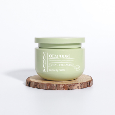 丸い空っぽの広口プラスチッククリームボトル 300g 550g 10oz ヘアボディスクロール容器