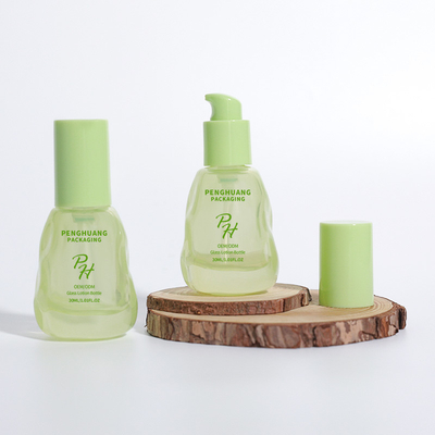 パーソナライズドロゴ 1oz 30ml スキンケア セラムローションとファウンデーションのためのパッケージ容器