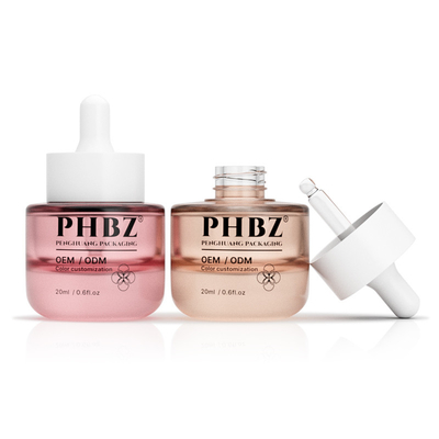 20ml セラム ガラス ボトル 厚い底 丸い底 空のドロッパー ボトル エッセンシャルオイル