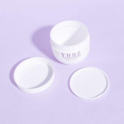 300g リサイクル可能 丸型 広口型 プラスチック クリーム ボディスクロール用