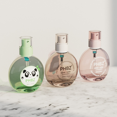 ポンプキャップ付き 60ml クリア液体ベース血清ローションボトル