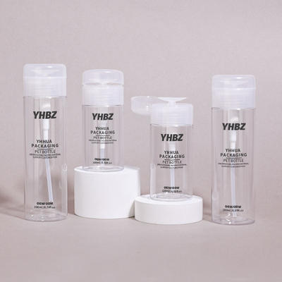 100ml-500ml 液体除去剤と化粧トナー用の可調の丸いプラスチックボトル