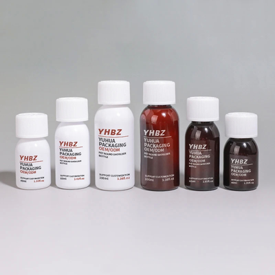 40ml 60ml 100ml カスタマイズされたスクリューキャップ 錠剤 ビタミンとカプセルのためのプラスチックボトル