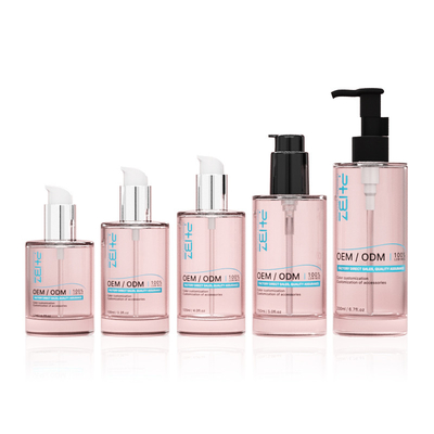 オーダーメイド ガラス 化粧品 ボトル 100ml 120ml 150ml 血清ローションポンプ ボトル