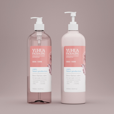 プラスチックローションボトル ホワイト1000ML カスタム PET シャンプーとコンディショナー ボトル