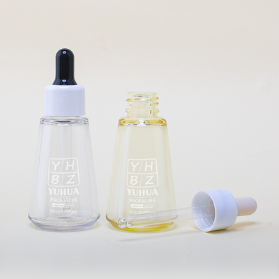 卸売 シルクスクリーン印刷 血清ドロッパーボトル 50ml パーソナライズ可能なプラスチック精油ボトル