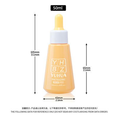 卸売 シルクスクリーン印刷 血清ドロッパーボトル 50ml パーソナライズ可能なプラスチック精油ボトル