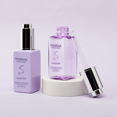 オーダーメイドロゴ プラスチック方形ドロッパーボトル エッセンスオイル血清ボトル オーダーメイドロゴ 皮膚ケア