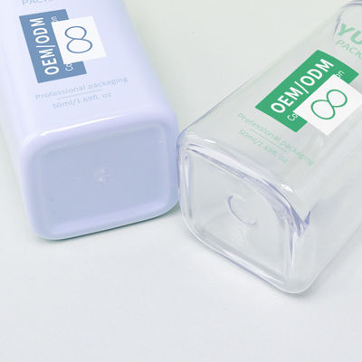 エッセンシャルオイルとスキンケア用印刷ロゴ50ml PETセラムドロッパーボトル