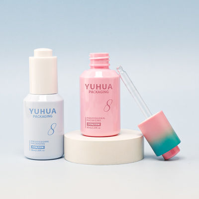 顧客要求に応じてロゴと丸いオイル血清ボトル