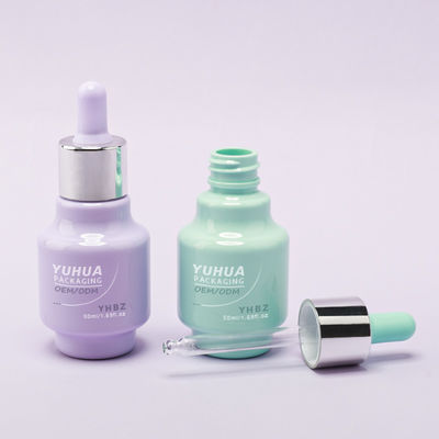 50ml容量のセラムドロッパーボトル、シルクスクリーン/ホットスタンプ/ラベル印刷のカスタマイズ、納期15～20日