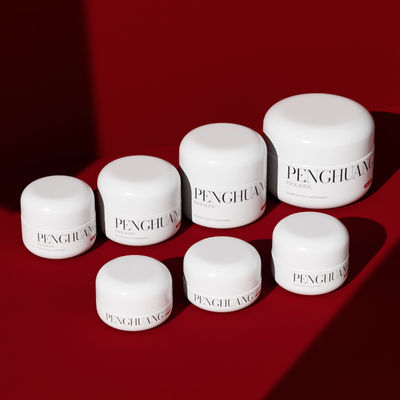 ホワイト/透明/カスタムガラスクリームジャー 贅沢なスキンケアラインに最適