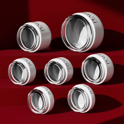 ホワイト/透明/カスタムガラスクリームジャー 贅沢なスキンケアラインに最適