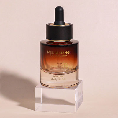 パーソナルスキンケア用 透明ガラス血清滴水瓶