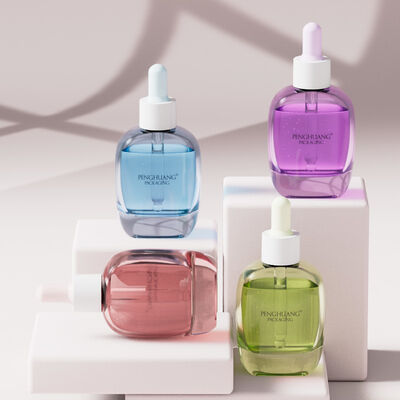 30ml ガラスの血清滴滴器 瓶 オイル 血清瓶 シルクスクリーン ホットスタンプ レーベル エッセンシャルオイルやスキンケア製品に最適