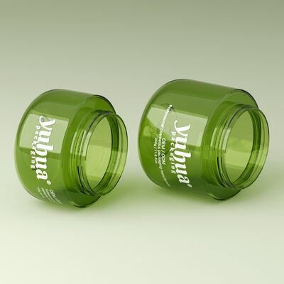 透明またはカラーカスタムプラスチッククリームボトル 丸い形 化粧品クリーム 肌ケアローションおよび美容包装用品に最適