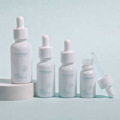 ガラスオイルドロッパー ガラスボトル ロゴ 精油 血清 化粧品 用用に設計されたカスタムスムーズ容器