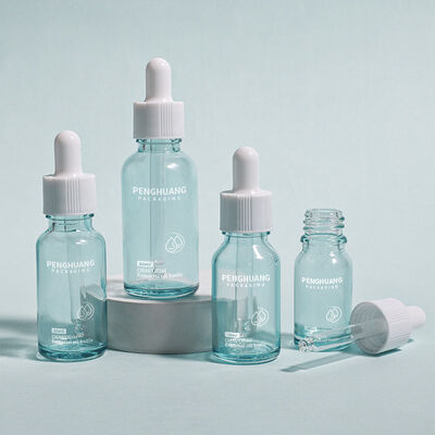 ガラスオイルドロッパー ガラスボトル ロゴ 精油 血清 化粧品 用用に設計されたカスタムスムーズ容器