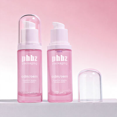 ガラスローション ポンプアクセサリー付き ガラスボトル 頑丈なガラスボトル 皮膚ケアや美容ローション用に設計された材料