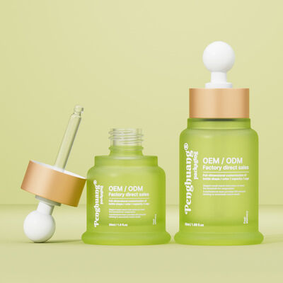 エッセンスオイルセラムボトル ホットスタンプリング印刷を特徴とする スタイリッシュな化粧品パッケージとスキンケア製品の魅力