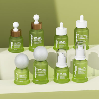 エッセンスオイルセラムボトル ホットスタンプリング印刷を特徴とする スタイリッシュな化粧品パッケージとスキンケア製品の魅力