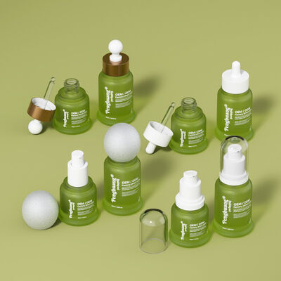 エッセンスオイルセラムボトル ホットスタンプリング印刷を特徴とする スタイリッシュな化粧品パッケージとスキンケア製品の魅力