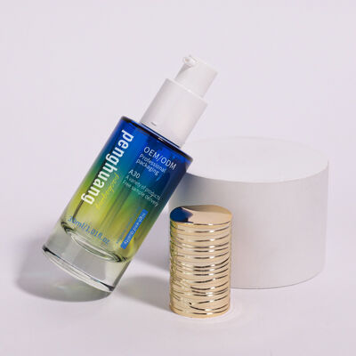 化粧品用コーティングパッケージセット カスタムラウンドパッケージソリューション エレガントなプレゼンテーションと保護を提供