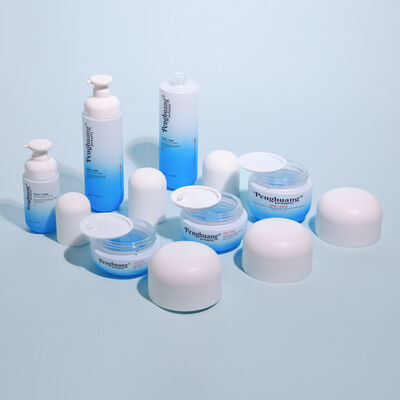 シルクスクリーン印刷表面処理をカスタムロゴとカラーパーソナライゼーションを提供するガラス化粧品パッケージセット