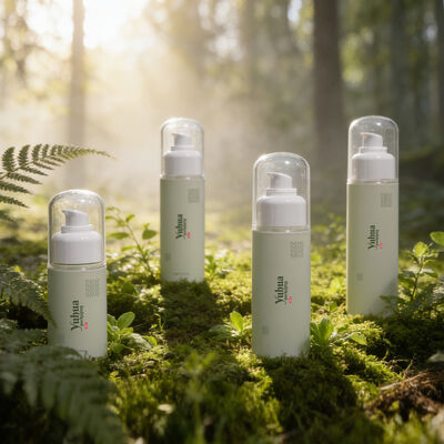 オーダーメイドロゴ 化粧品用 溢れ防止の様々なサイズでプラスチック包装ボトル