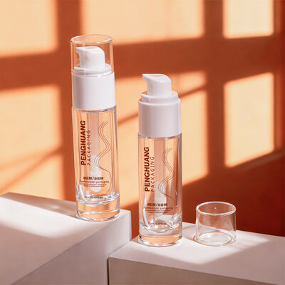 Liquid Foundation Bottles glass cosmetic packaging set with 30ml capacity customizable printing and durable airtight leak proof design