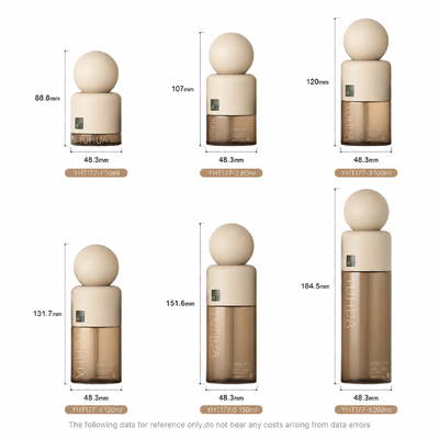 YHT177 plastic toner bottle featuring tube length order suitable for precise toner dispensing and toner cartridge refilling
